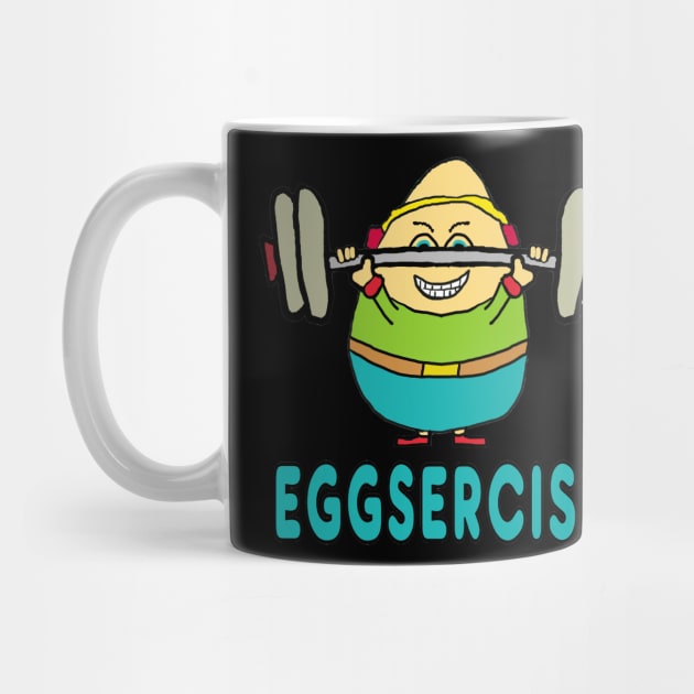 Eggsercise Egg Pun Exercise by Mark Ewbie